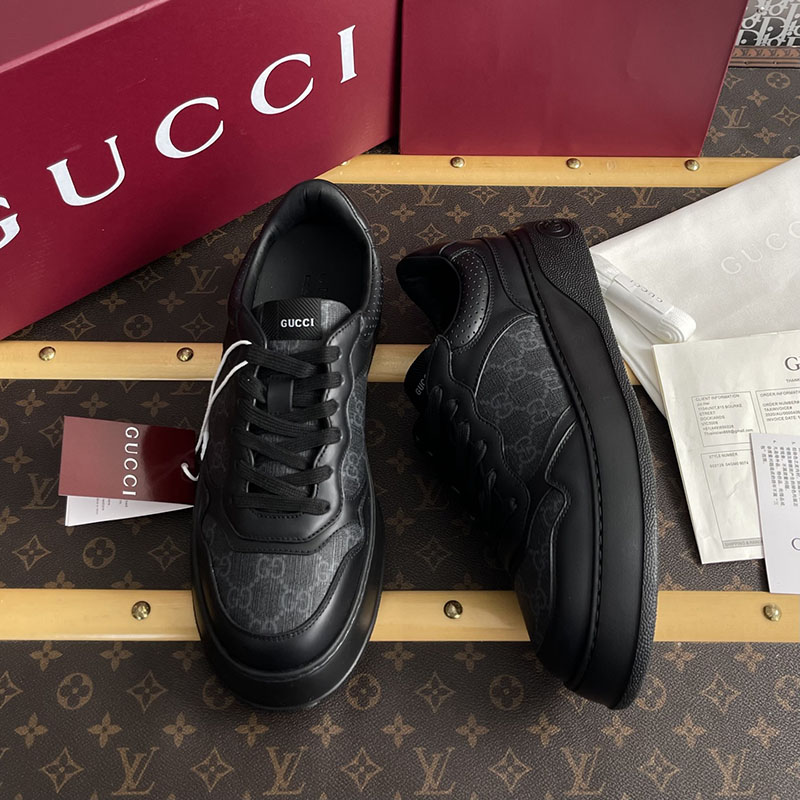 Gucci 구찌 GG 캔버스 스니커즈 블랙 GG 수프림 레플리카 1번 이미지 - 신발 | 세미샵 레플리카 사이트