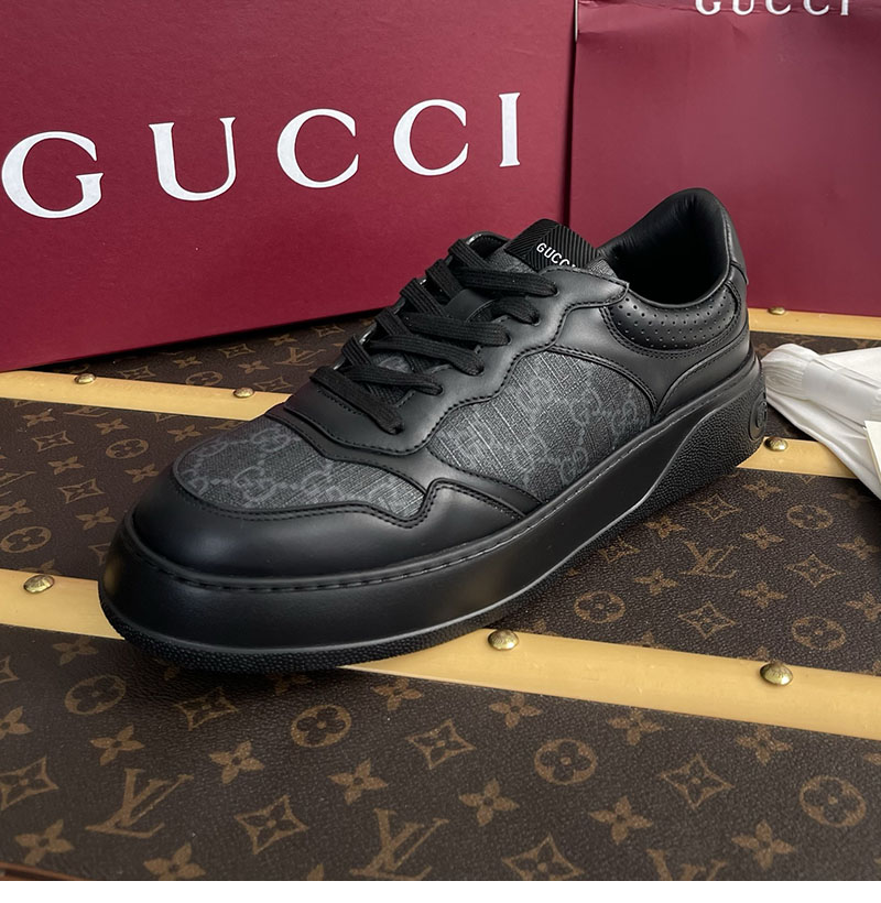Gucci 구찌 GG 캔버스 스니커즈 블랙 GG 수프림 레플리카 5번 이미지 - 신발 | 세미샵 레플리카 사이트
