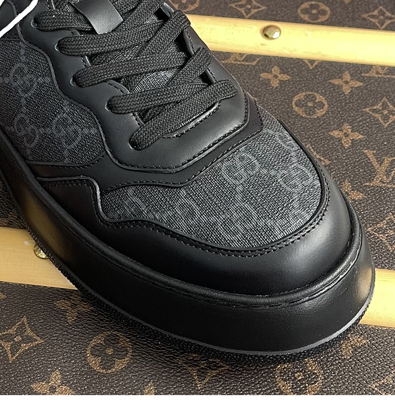 Gucci 구찌 GG 캔버스 스니커즈 블랙 GG 수프림 레플리카 6번 이미지 - 신발 | 세미샵 레플리카 사이트