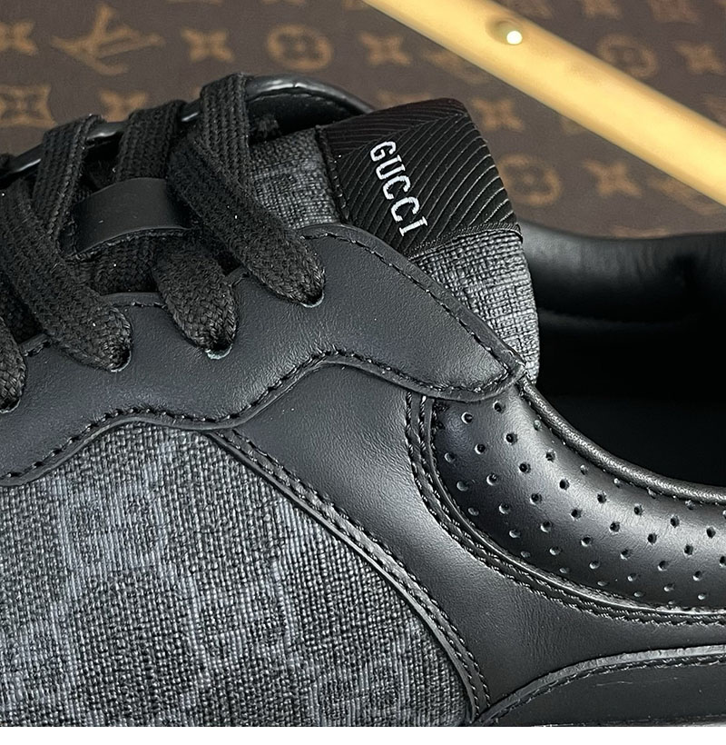 Gucci 구찌 GG 캔버스 스니커즈 블랙 GG 수프림 레플리카 8번 이미지 - 신발 | 세미샵 레플리카 사이트