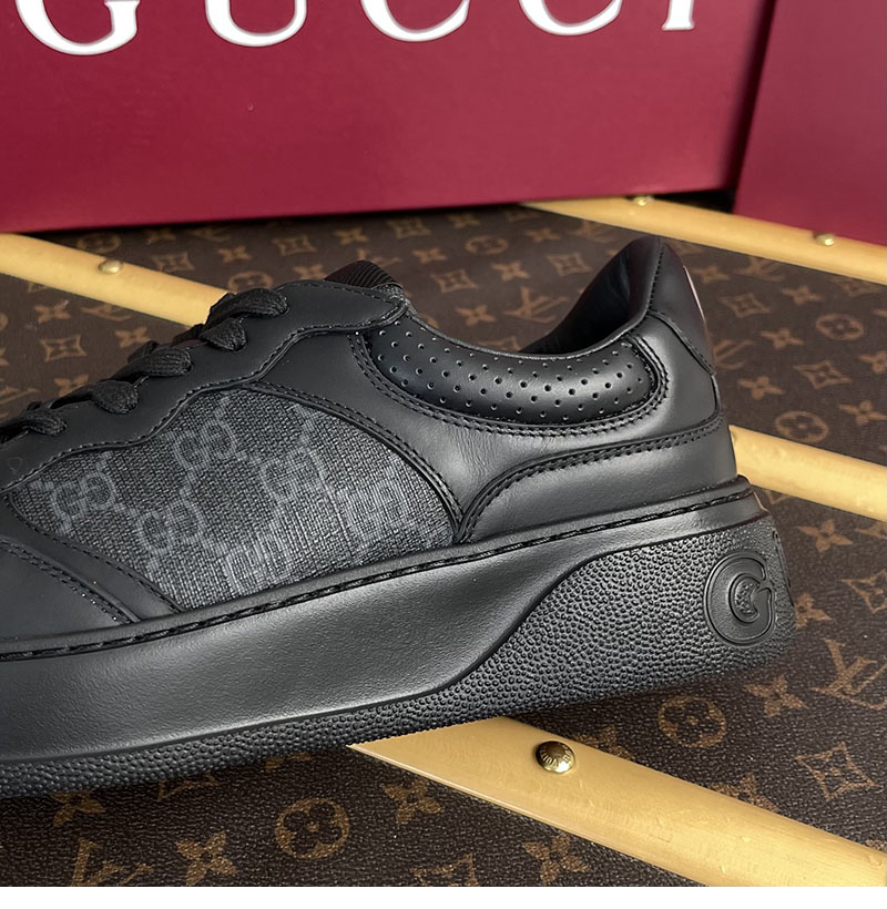 Gucci 구찌 GG 캔버스 스니커즈 블랙 GG 수프림 레플리카 9번 이미지 - 신발 | 세미샵 레플리카 사이트