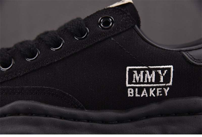 *기타 메종 미하라 야스히로 블레이키 OG 솔 캔버스 로우 스니커즈 블랙 레플리카 7번 이미지 - 신발 | 세미샵 레플리카 사이트