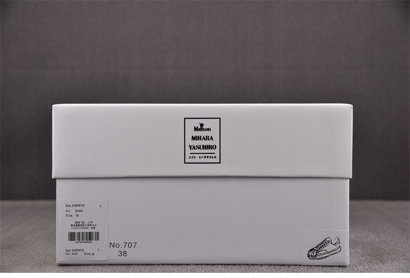 *기타 메종 미하라 야스히로 블레이키 OG 솔 캔버스 로우 스니커즈 블랙 레플리카 9번 이미지 - 신발 | 세미샵 레플리카 사이트