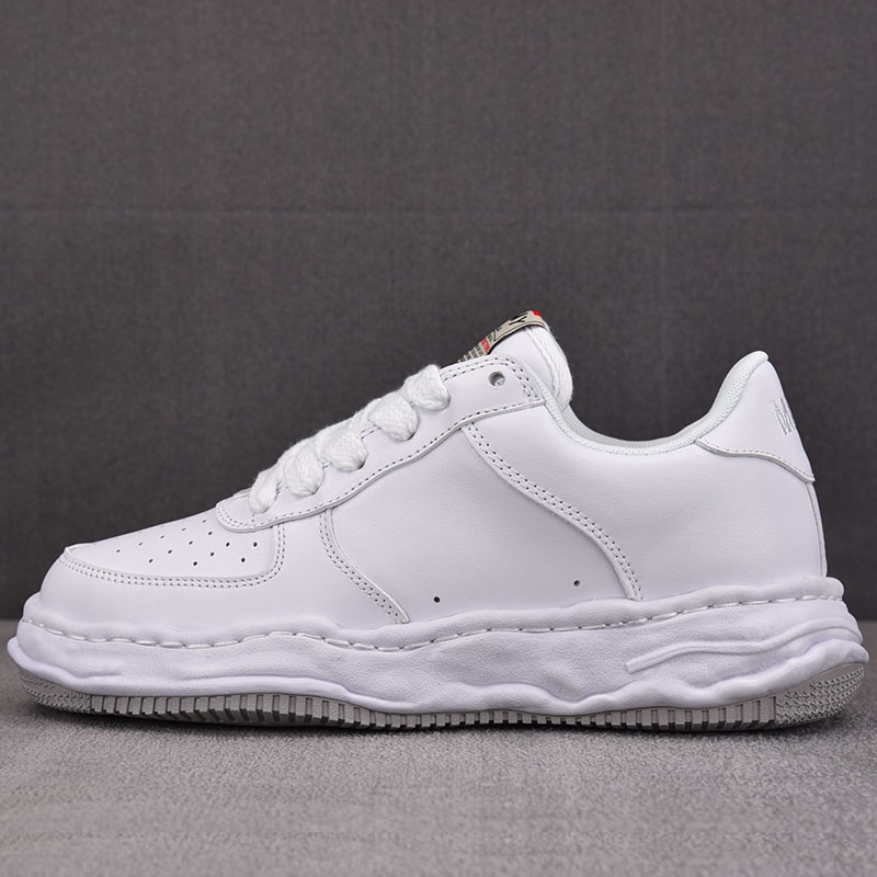 기타 미하라 야스히로 웨인 OG 솔 레더 로우탑 스니커즈 화이트 레플리카 13번 이미지 - 신발 | 세미샵 레플리카 사이트