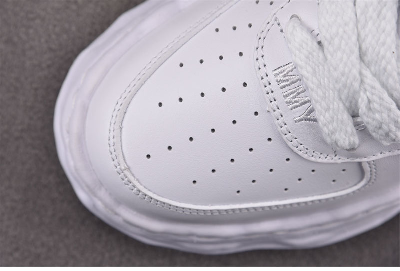 기타 미하라 야스히로 웨인 OG 솔 레더 로우탑 스니커즈 화이트 레플리카 12번 이미지 - 신발 | 세미샵 레플리카 사이트