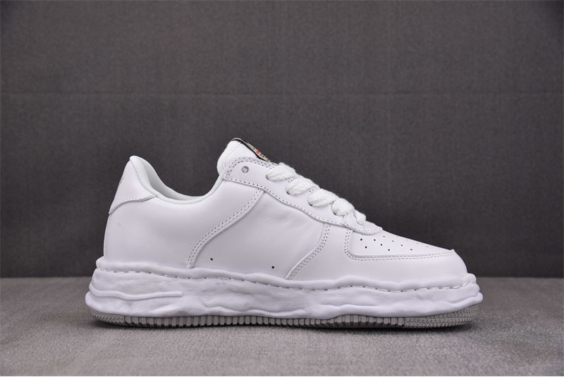 기타 미하라 야스히로 웨인 OG 솔 레더 로우탑 스니커즈 화이트 레플리카 14번 이미지 - 신발 | 세미샵 레플리카 사이트