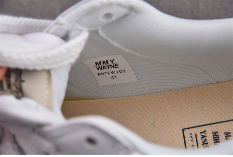 기타 미하라 야스히로 웨인 OG 솔 레더 로우탑 스니커즈 화이트 레플리카 4번 이미지 - 신발 | 세미샵 레플리카 사이트