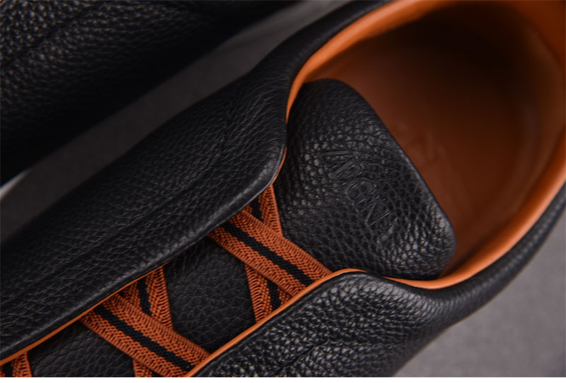 기타 제냐 블랙 디어스킨 트리플 스티치 스니커즈 레플리카 5번 이미지 - 신발 | 세미샵 레플리카 사이트