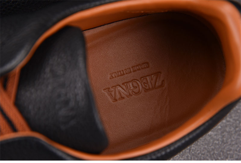 기타 제냐 블랙 디어스킨 트리플 스티치 스니커즈 레플리카 7번 이미지 - 신발 | 세미샵 레플리카 사이트