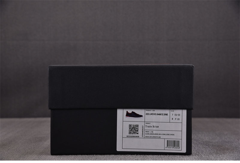 기타 제냐 블랙 디어스킨 트리플 스티치 스니커즈 레플리카 8번 이미지 - 신발 | 세미샵 레플리카 사이트