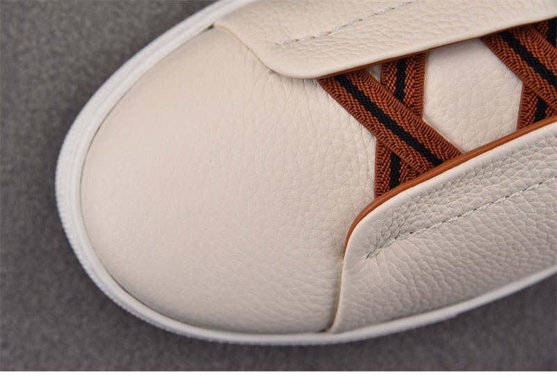 기타 제냐 오프화이트 디어스킨 트리플 스티치 스니커즈 레플리카 7번 이미지 - 신발 | 세미샵 레플리카 사이트