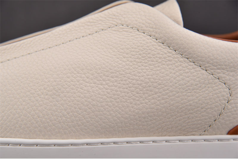 기타 제냐 오프화이트 디어스킨 트리플 스티치 스니커즈 레플리카 10번 이미지 - 신발 | 세미샵 레플리카 사이트