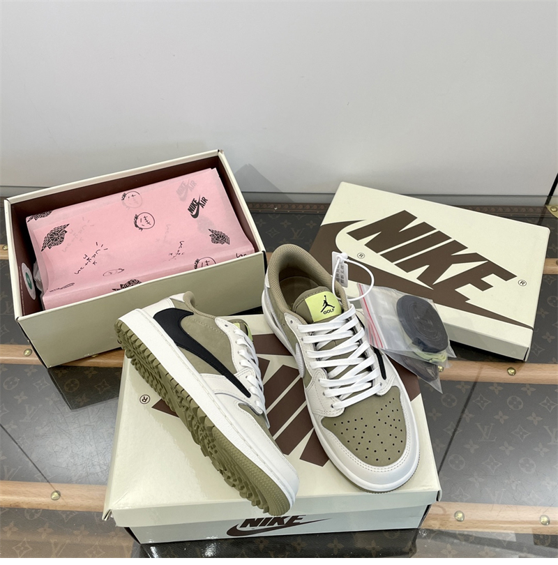 Nike 나이키 x 트레비스 스캇 에어조던1 로우 골프 네츄럴 올리브 레플리카 6번 이미지 - 신발 | 세미샵 레플리카 사이트