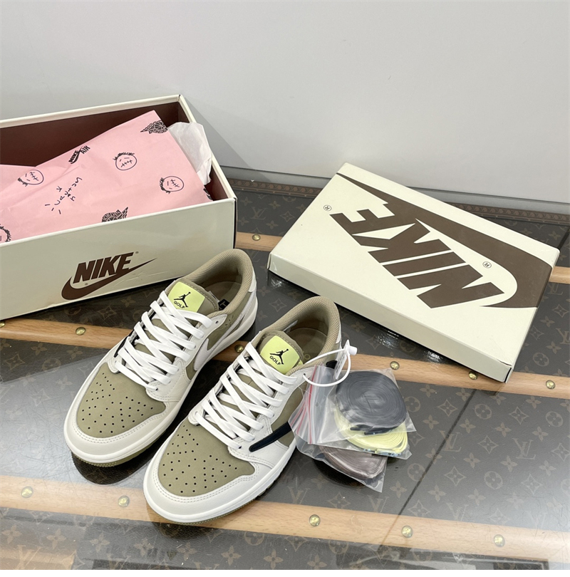 Nike 나이키 x 트레비스 스캇 에어조던1 로우 골프 네츄럴 올리브 레플리카 7번 이미지 - 신발 | 세미샵 레플리카 사이트