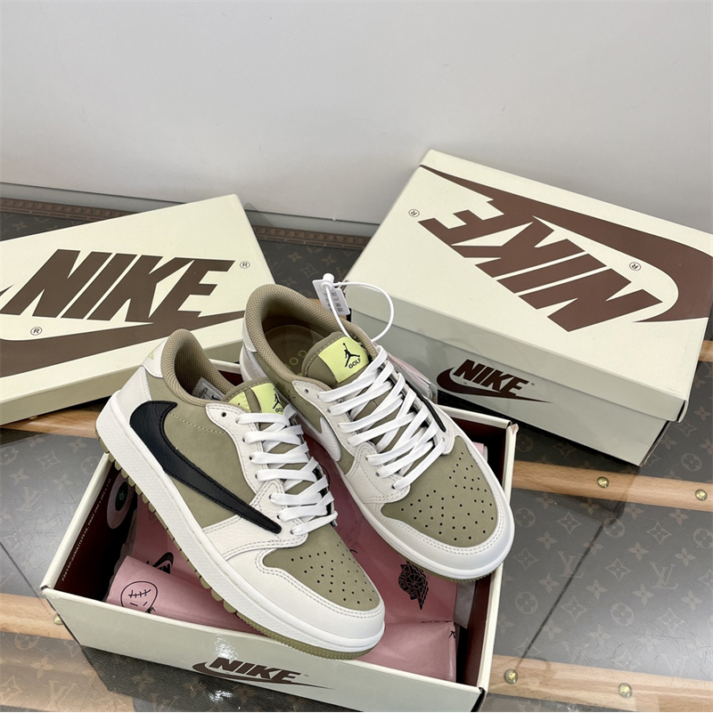 Nike 나이키 x 트레비스 스캇 에어조던1 로우 골프 네츄럴 올리브 레플리카 9번 이미지 - 신발 | 세미샵 레플리카 사이트