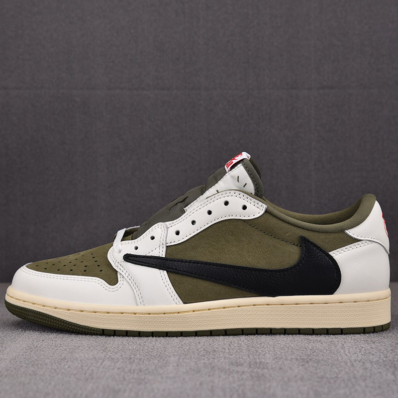 Nike 트레비스 스캇 x 에어조던1 로우 OG 미디엄 올리브 레플리카 1번 이미지 - 신발 | 세미샵 레플리카 사이트