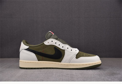 Nike 트레비스 스캇 x 에어조던1 로우 OG 미디엄 올리브 레플리카 3번 이미지 - 신발 | 세미샵 레플리카 사이트