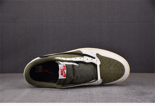 Nike 트레비스 스캇 x 에어조던1 로우 OG 미디엄 올리브 레플리카 4번 이미지 - 신발 | 세미샵 레플리카 사이트