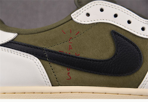 Nike 트레비스 스캇 x 에어조던1 로우 OG 미디엄 올리브 레플리카 14번 이미지 - 신발 | 세미샵 레플리카 사이트
