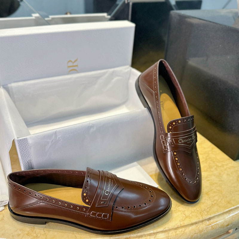 D I O R 디올 보이 펌프스 플럼 램스킨 로퍼 레플리카 1번 이미지 - 신발 | 세미샵 레플리카 사이트