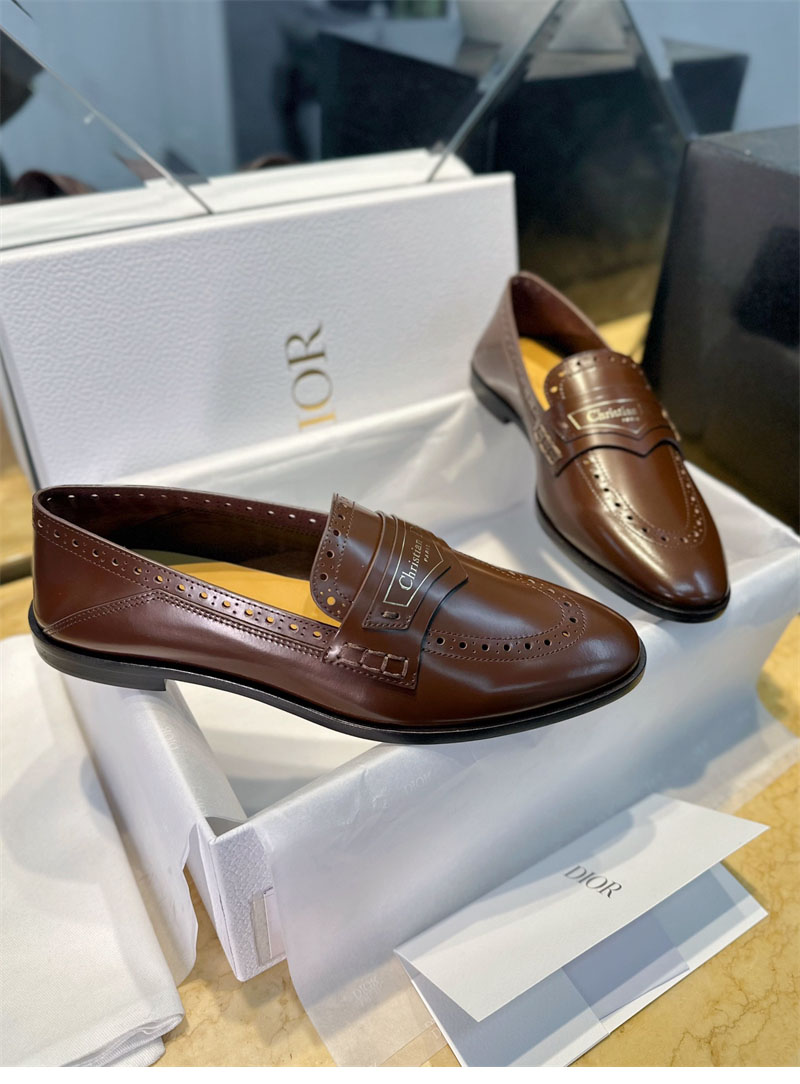 D I O R 디올 보이 펌프스 플럼 램스킨 로퍼 레플리카 3번 이미지 - 신발 | 세미샵 레플리카 사이트