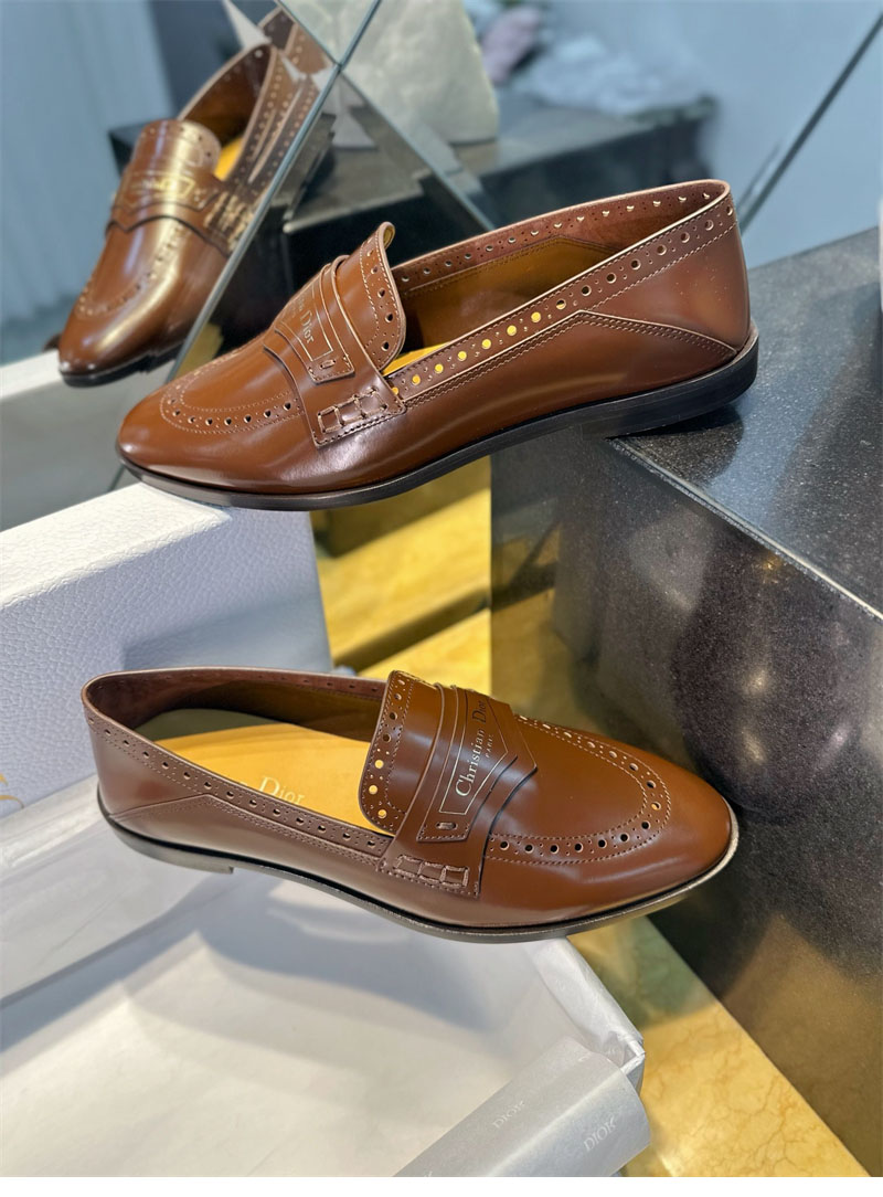 D I O R 디올 보이 펌프스 플럼 램스킨 로퍼 레플리카 4번 이미지 - 신발 | 세미샵 레플리카 사이트