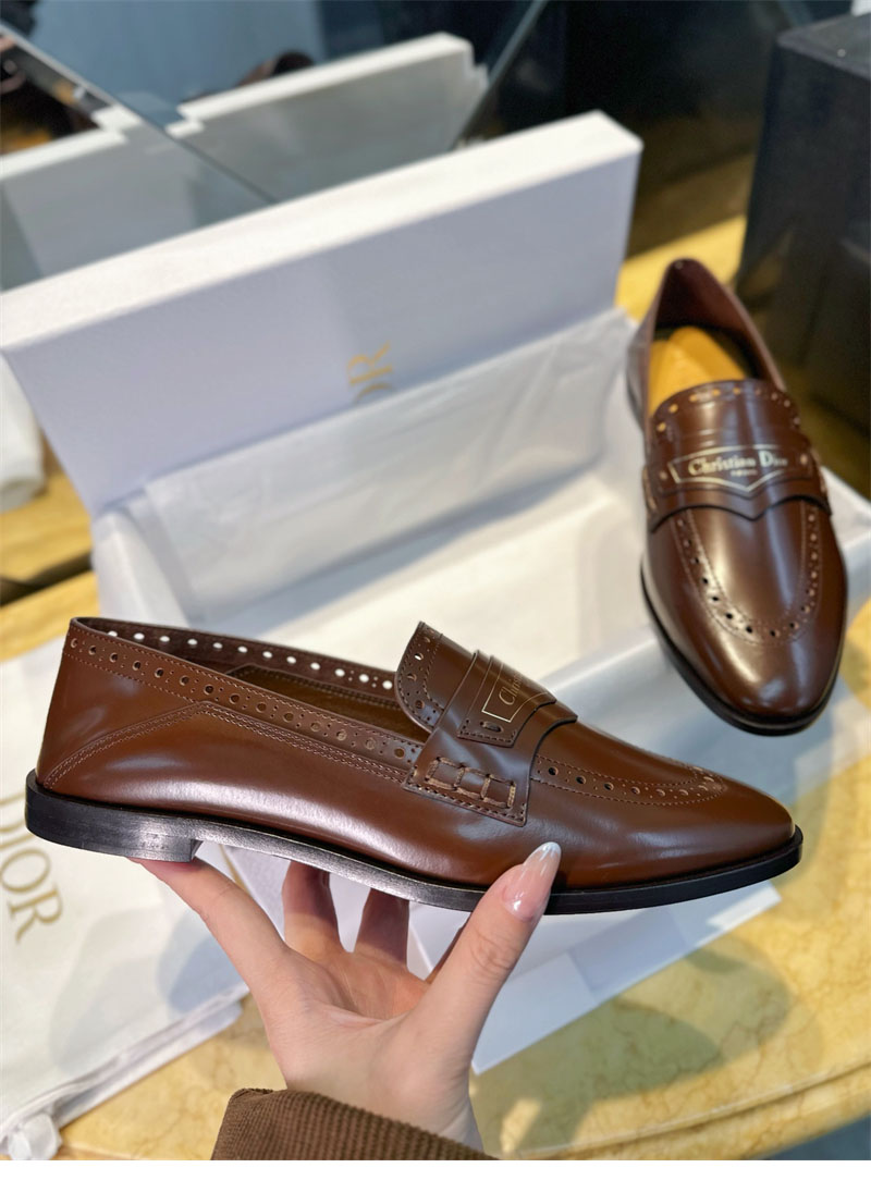 D I O R 디올 보이 펌프스 플럼 램스킨 로퍼 레플리카 5번 이미지 - 신발 | 세미샵 레플리카 사이트