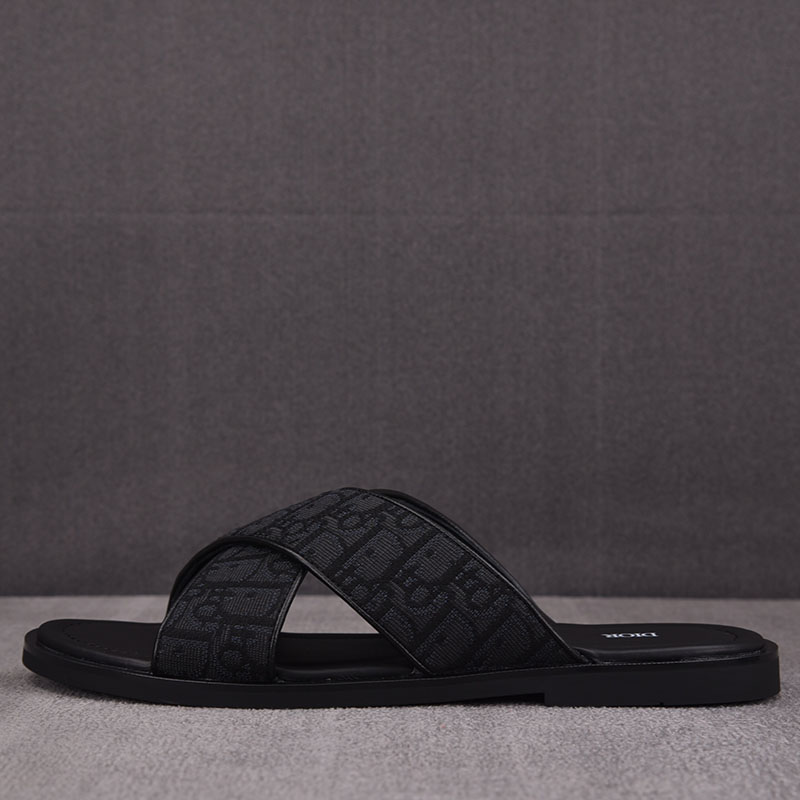 D I O R 디올 알리아스 샌들 블랙 디올 오블리크 자카드 블랙 레플리카 1번 이미지 - 신발 | 세미샵 레플리카 사이트