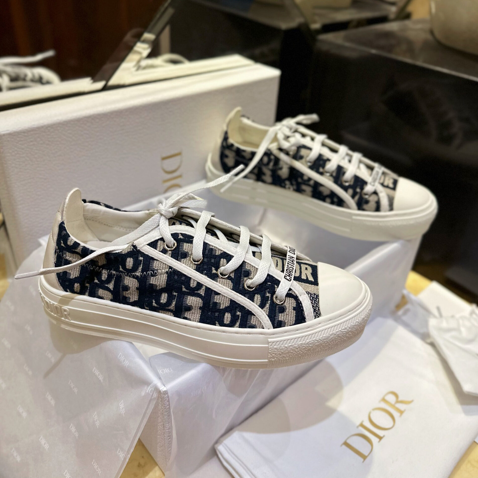 D I O R 디올 오블리크 자가드 워크인 디올 스니커즈 “35SIZE – 40SIZE” 레플리카 1번 이미지 - 신발 | 세미샵 레플리카 사이트