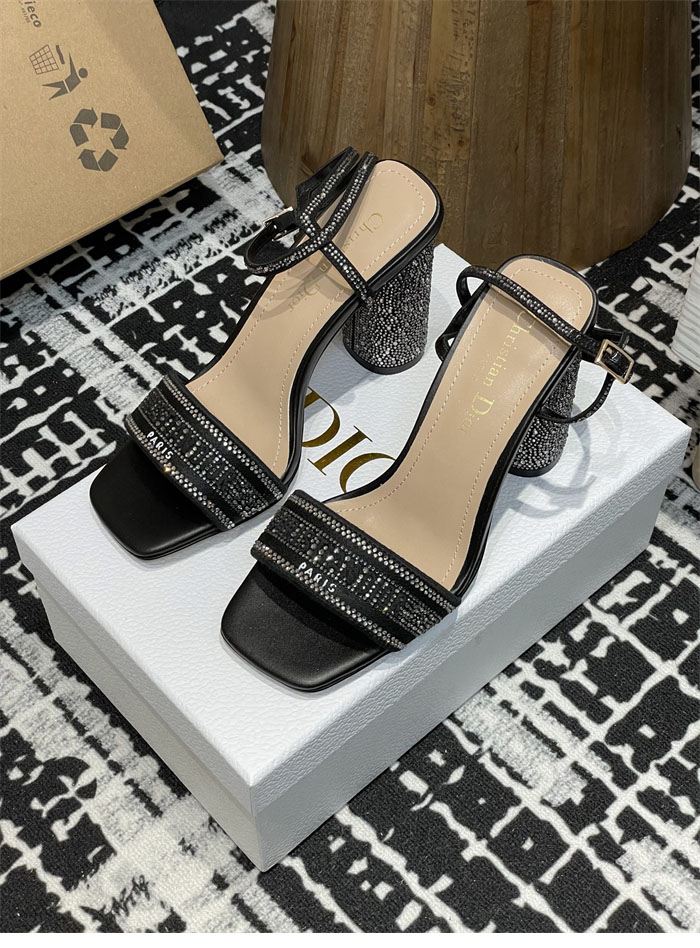 D I O R 디올 25 디오 큐빅 통굽 샌들 레플리카 2번 이미지 - 신발 | 세미샵 레플리카 사이트