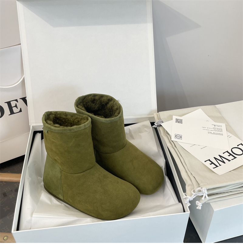 로에베 로에베 로고 스웨이드 앵클 부츠 레플리카 1번 이미지 - 신발 | 세미샵 레플리카 사이트