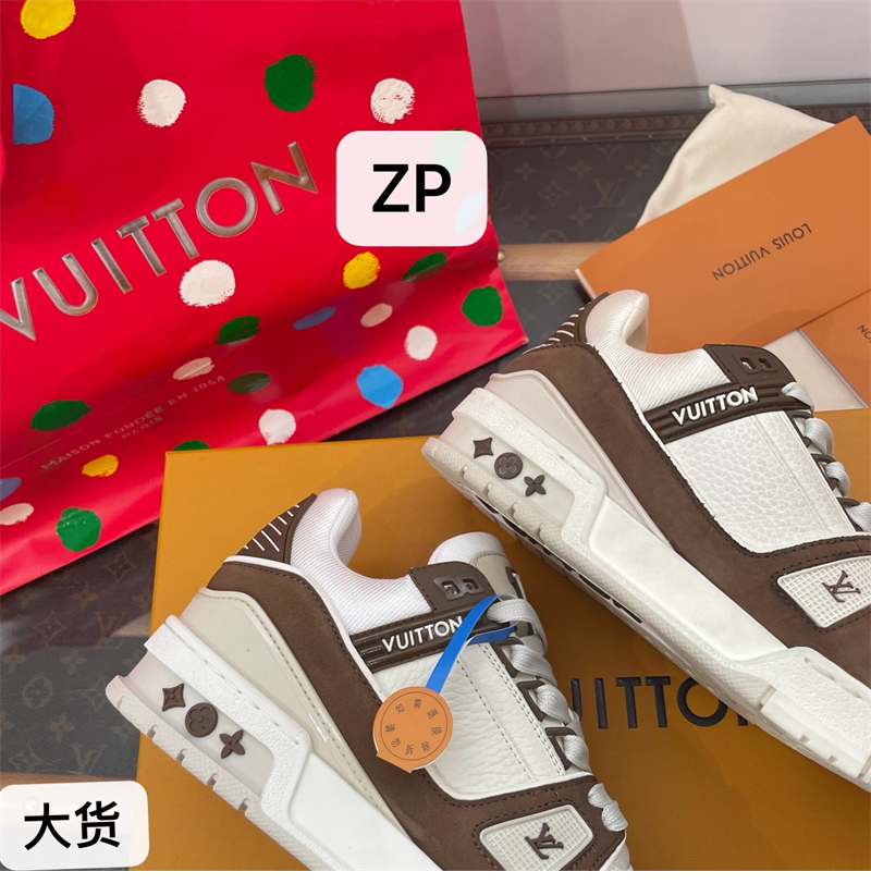 Louis Vuitton 루이비통 LV 트레이너 스니커즈 브라운 레플리카 17번 이미지 - 신발 | 세미샵 레플리카 사이트