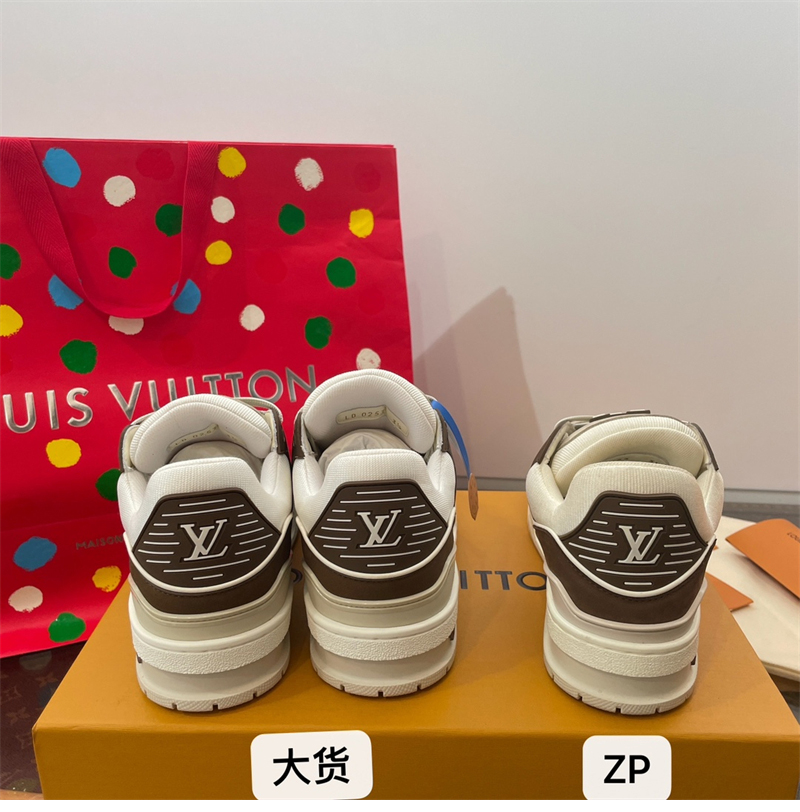 Louis Vuitton 루이비통 LV 트레이너 스니커즈 브라운 레플리카 19번 이미지 - 신발 | 세미샵 레플리카 사이트