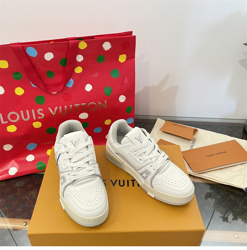 Louis Vuitton 루이비통 LV 트레이너 스니커즈 화이트 레플리카 4번 이미지 - 신발 | 세미샵 레플리카 사이트