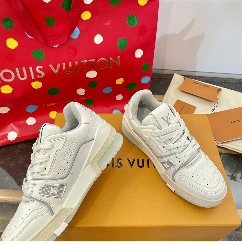 Louis Vuitton 루이비통 LV 트레이너 스니커즈 화이트 레플리카 5번 이미지 - 신발 | 세미샵 레플리카 사이트