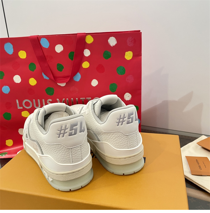 Louis Vuitton 루이비통 LV 트레이너 스니커즈 화이트 레플리카 9번 이미지 - 신발 | 세미샵 레플리카 사이트