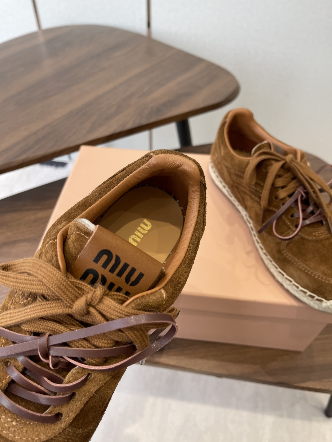 미우미우 미우미우 에스파드리유 스웨이드 스니커즈 레플리카 12번 이미지 - 신발 | 세미샵 레플리카 사이트