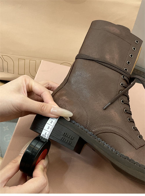 Miu Miu 미우미우 24FW 가죽 레이스 부티 레플리카 37번 이미지 - 신발 | 세미샵 레플리카 사이트