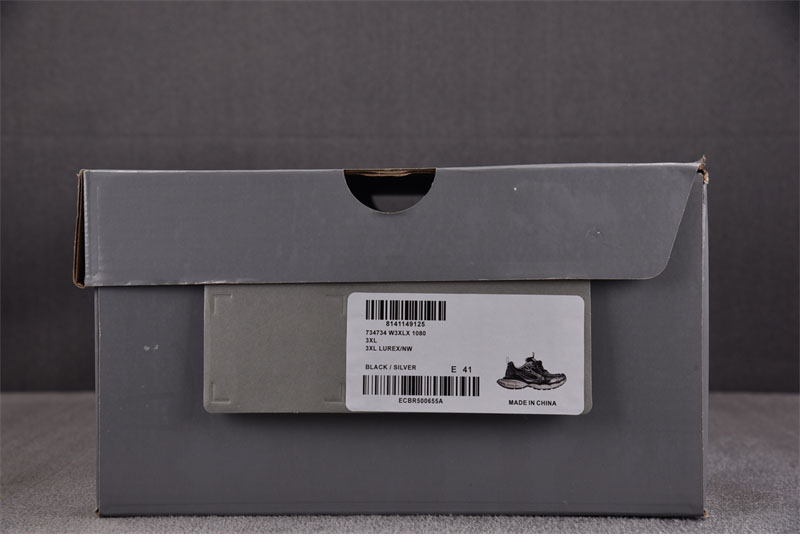 발렌시아가 발렌시아가 3XL 원아웃 이팩트 스니커즈 블랙 실버 레플리카 3번 이미지 - 신발 | 세미샵 레플리카 사이트