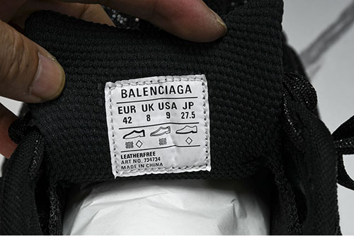 Balenciaga 발렌시아가 3XL XXXL 스니커즈 블랙 W3XST1000 레플리카 12번 이미지 - 신발 | 세미샵 레플리카 사이트