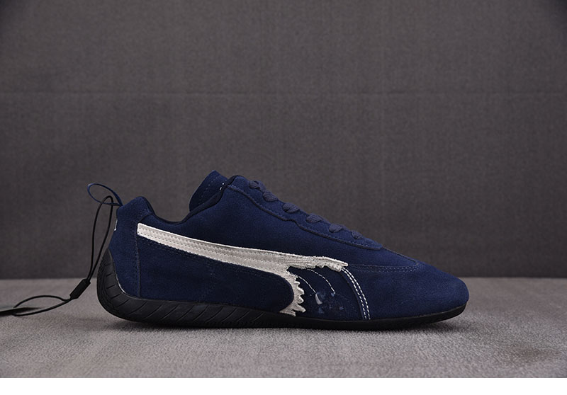 Balenciaga 퓨마 x 발렌시아가 스피드캣 스웨이드 네이비 화이트 레플리카 3번 이미지 - 신발 | 세미샵 레플리카 사이트