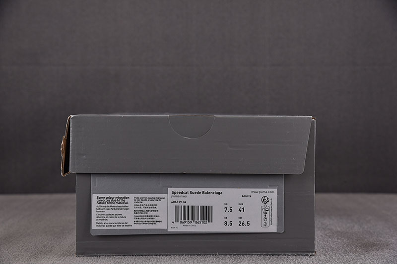 Balenciaga 퓨마 x 발렌시아가 스피드캣 스웨이드 네이비 화이트 레플리카 6번 이미지 - 신발 | 세미샵 레플리카 사이트