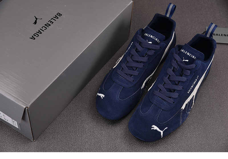 Balenciaga 퓨마 x 발렌시아가 스피드캣 스웨이드 네이비 화이트 레플리카 7번 이미지 - 신발 | 세미샵 레플리카 사이트