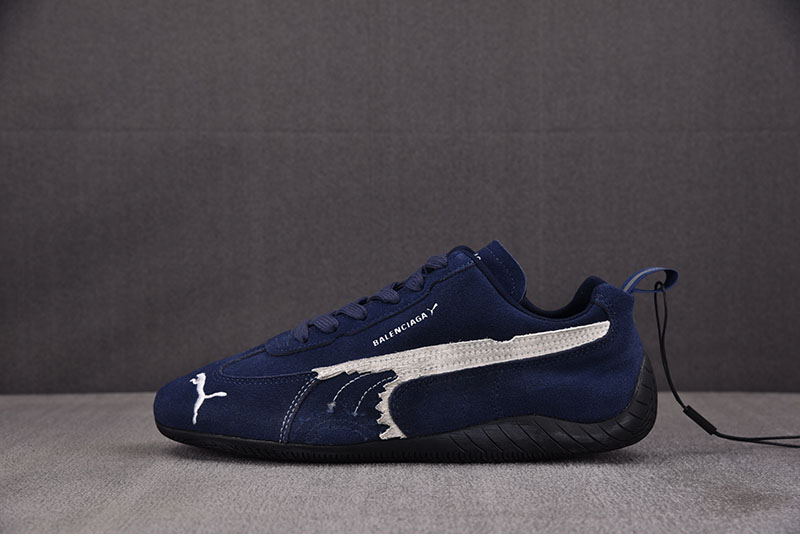 Balenciaga 퓨마 x 발렌시아가 스피드캣 스웨이드 네이비 화이트 레플리카 14번 이미지 - 신발 | 세미샵 레플리카 사이트