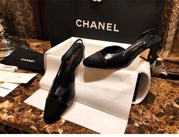 C H A N E L 샤넬 슬링백 클래식 고트스킨 7cm 레플리카 8번 이미지 - 신발 | 세미샵 레플리카 사이트