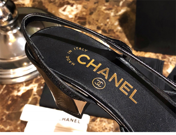 C H A N E L 샤넬 슬링백 클래식 고트스킨 7cm 레플리카 9번 이미지 - 신발 | 세미샵 레플리카 사이트