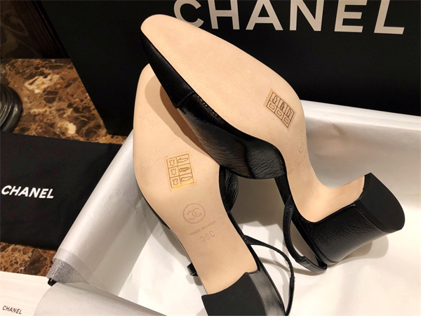 C H A N E L 샤넬 슬링백 클래식 고트스킨 7cm 레플리카 13번 이미지 - 신발 | 세미샵 레플리카 사이트