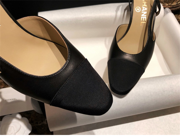 C H A N E L 샤넬 슬링백 클래식 쉽스킨 7cm 레플리카 6번 이미지 - 신발 | 세미샵 레플리카 사이트