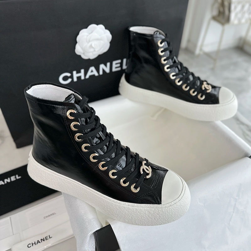 샤넬 샤넬 카프스킨 유광 레더 하이탑 스니커즈 레플리카 15번 이미지 - 신발 | 세미샵 레플리카 사이트