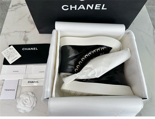 샤넬 샤넬 카프스킨 유광 레더 하이탑 스니커즈 레플리카 7번 이미지 - 신발 | 세미샵 레플리카 사이트